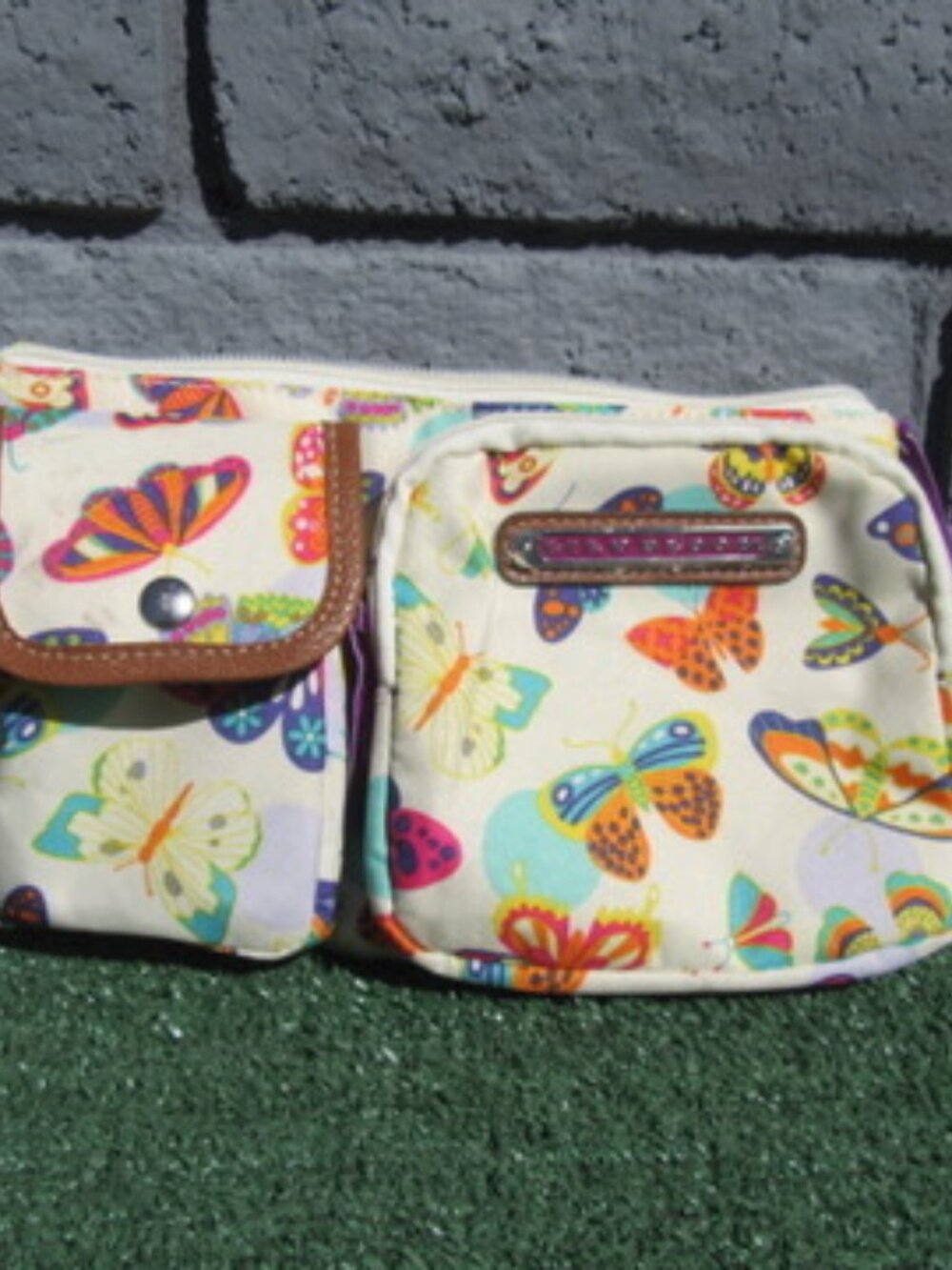 New Lily Bloom Butterfly Fanny Pack Waist Belt Bag Crossbody